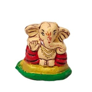 Handicrafted Panchgavya Colorful Ganesh Idol