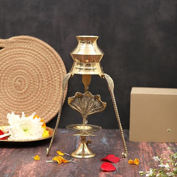 Brass Jaldhari Shivalinga Puja Stand