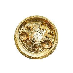 Brass Pooja Thali - Big