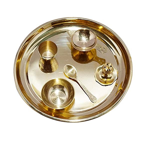Brass Pooja Thali Set