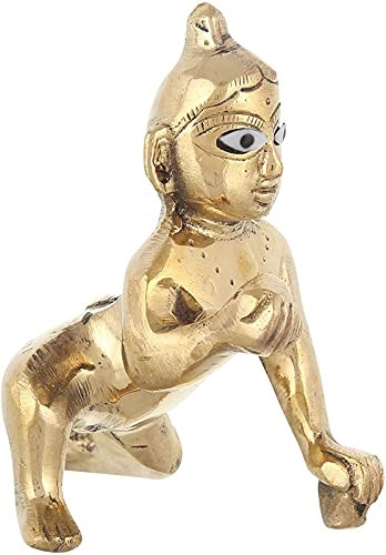 Brass laddu Gopal Idol