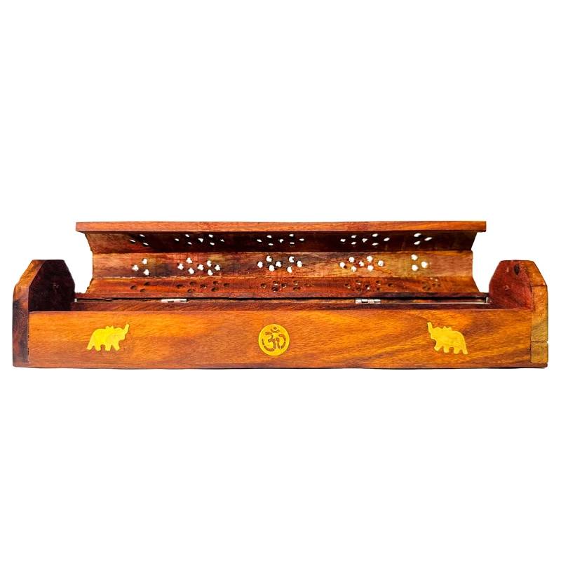 Sheesham Wood Agarbatti & Dhoop Cone Stand (250g)