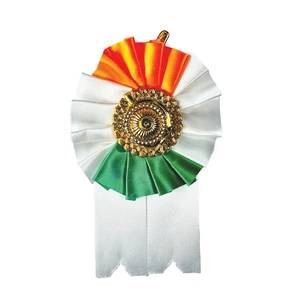 Tricolor Satin Badge
