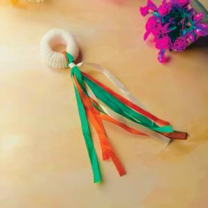 Tricolor Ribbon Hair Band (Pack of 2)