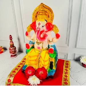 Colored Ganesha Idol -12 inch