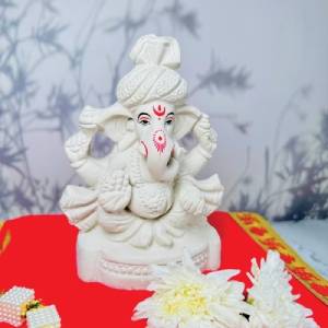 Plain Ganesha Idol -6 inch