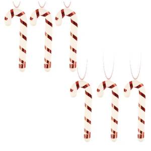 Candy Cane Stick For Decoration (Pack of 6)