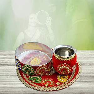 Karva Chauth Thali (Pearls)