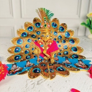 Laddu Gopal Dress Peacock dress